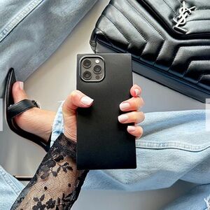 Flaunt It Matte Black SQUARE iPhone Case 12 Pro Max